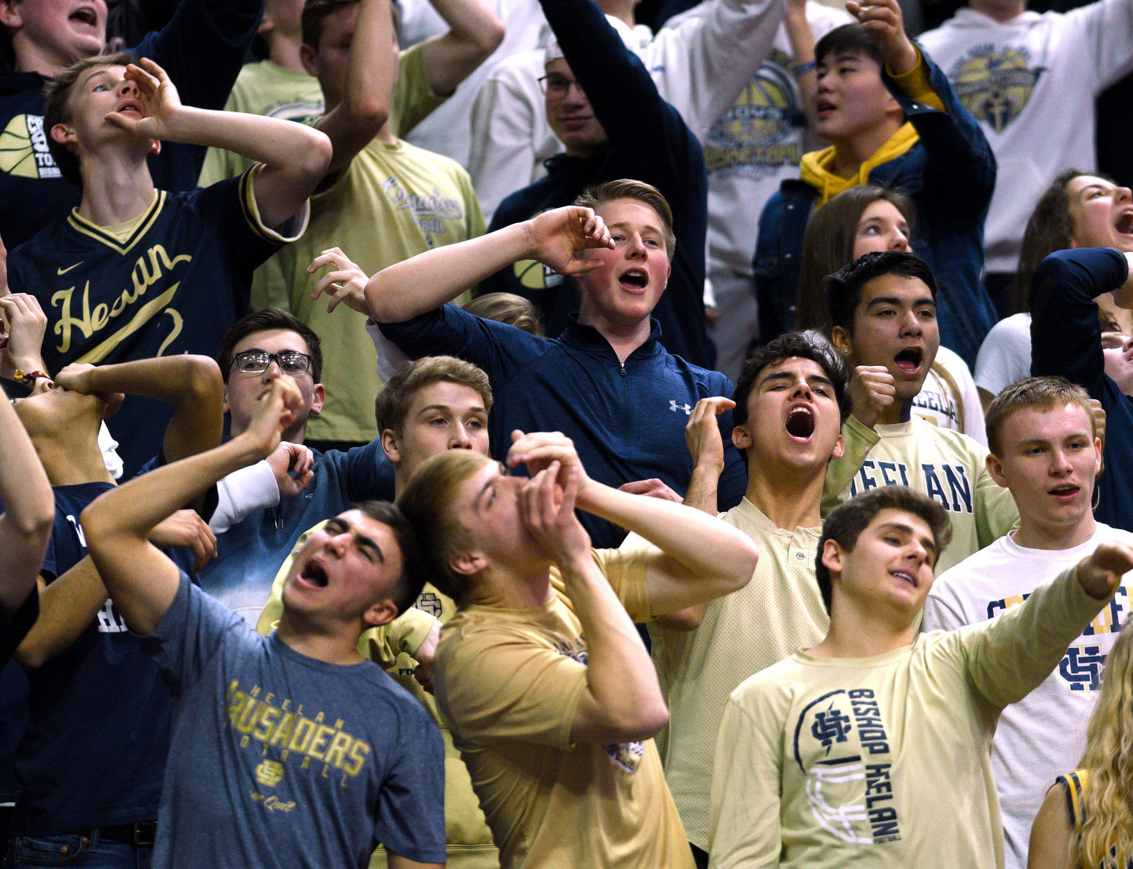 Heelan vs North Polk state basketball